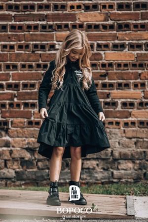 Czarna sukienka dla dziewczynki Alsolutely Unique