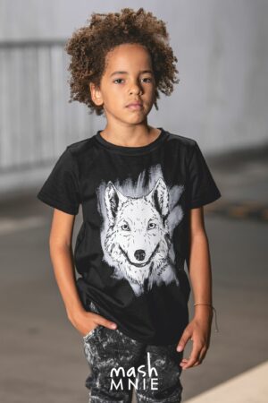 T-shirt dla chłopca Wolf Under the City Mashmnie
