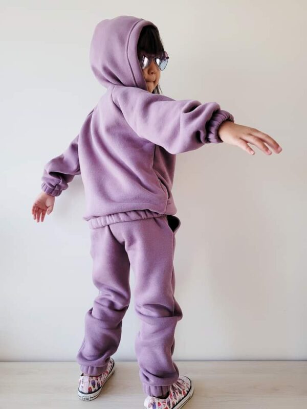 Dres z ocieplanej dzianiny dla dziewczynki Nude Purple NUNU