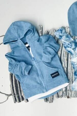 Bluza rozpinana chłopięca Vintage blue Despacito