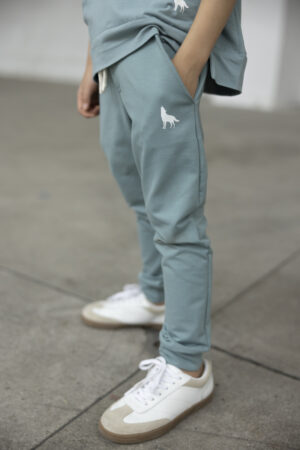 Spodnie Dla Chłopca Bawełniane Niebieskie MashMnie