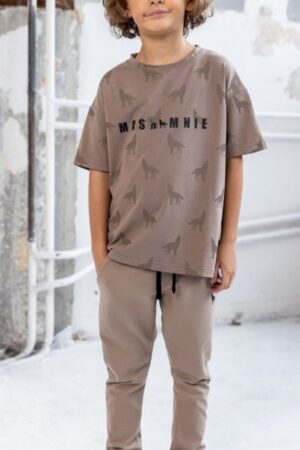 Spodnie Chłopięce Beżowe Wild City Drop 3 MashMnie Spodnie Chłopięce Beżowe Wild City Drop 3 MashMnie