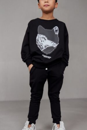 Spodnie Chłopięce Czarne SS25 Drop 1 MashMnie