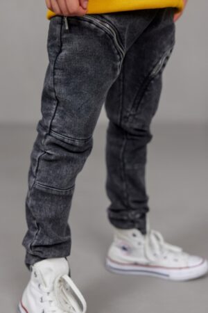 Spodnie Chłopięce Black Jeans z Zamkami SS25 Drop 1 Mash Mnie
