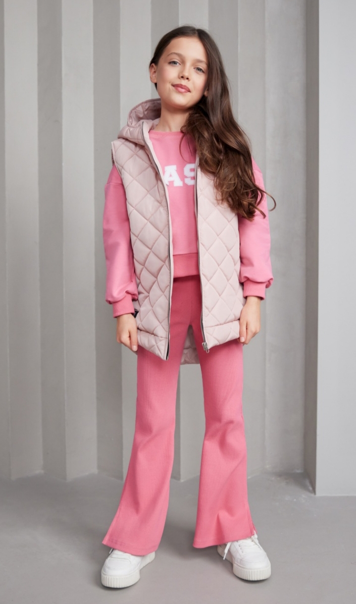 Kamizelka Pikowana Różowa MashMnie Kamizelka Pikowana Różowa MashMnie