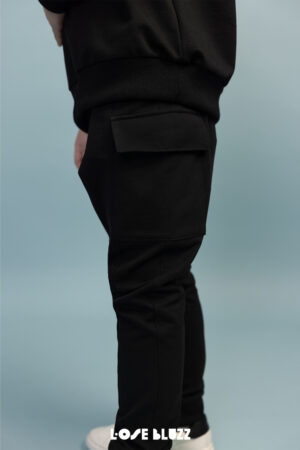 Spodnie dla Chłopca Czarne Drop 2 Loose Bluzz