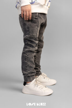 Spodnie Chłopięce Grey Jeans z Kieszeniami Drop 2 Loose Bluzz