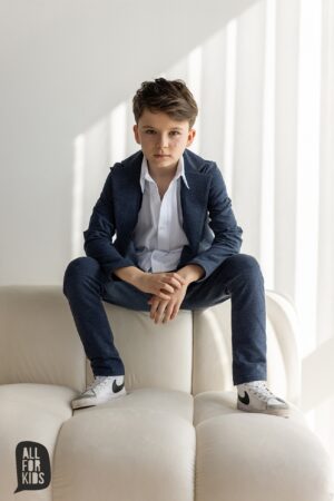 Garnitur Dla Chłopca Granat Melanż All For Kids