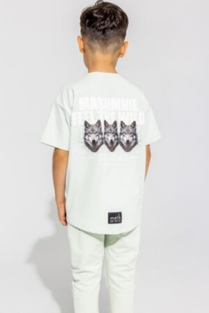 T-shirt Miętowy Unisex Feel The Wild Mash Mnie