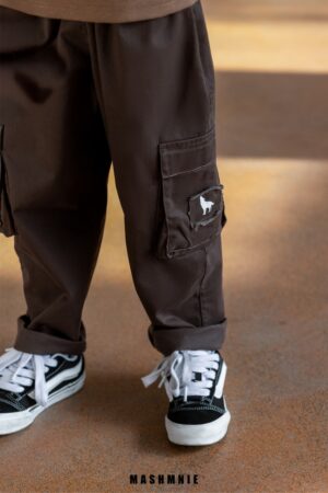 Bojówki Unisex Brązowe  AW25 MashMnie