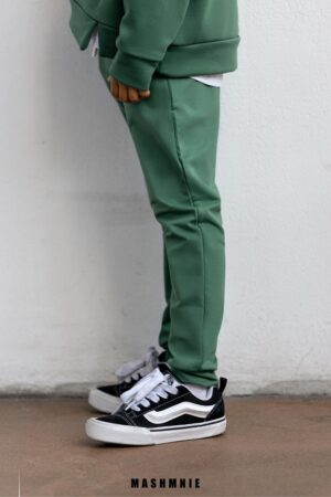 Spodnie Chłopięce Bawełniane Zielone AW25  Mash Mnie