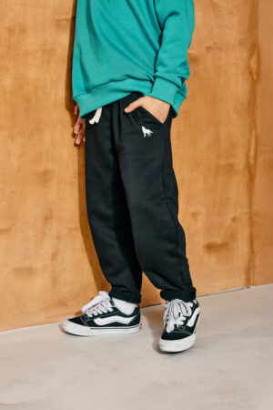 Spodnie Chłopięce Bawełniane Czarne Drop1/26  Mash Mnie