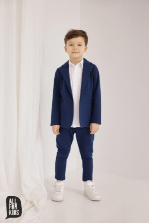 Garnitur Chłopięcy W Sportowym Stylu Granatowy All For Kids Garnitur Chłopięcy W Sportowym Stylu Granatowy All For Kids