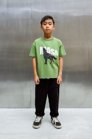 T-shirt Bawełniany Back to School AW26 Zielony MashMnie